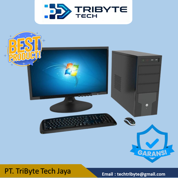 PC Rakitan Core i7 Paket Office Lengkap / 8GB / SSD / CPU Intel Admin Online Shop Editing Desain