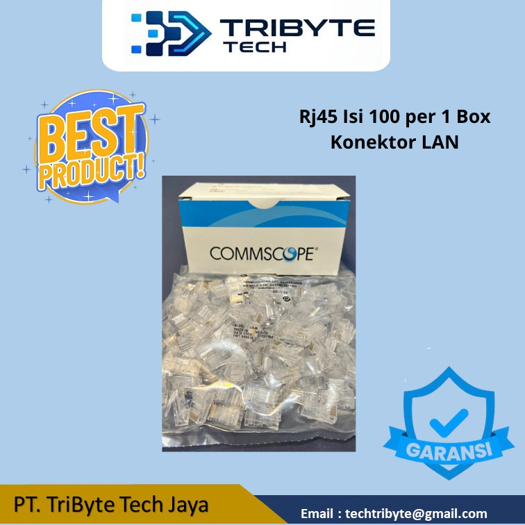 RJ45 / RG45 NYK CAT5 Isi 100 1 BOX Konektor Label Lan